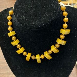 Bakelite Necklace/ Choker Olive Green. Rare Art Deco Vintage